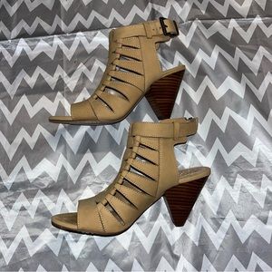 Vince Camuto Tan Elika Cone Heels, 6